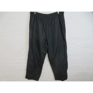 Vintage Jordan Track Pants Mens Large Baggy Black Lined Ankle Zip Windbreaker